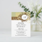 Baby Neutrale Stempelbloemen Kaart (Staand voorkant)