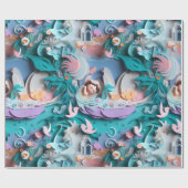 Baby, New Born Pattern Cadeaupapier (Vlak)