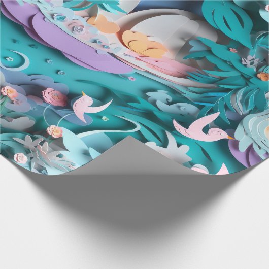 Baby, New Born Pattern Cadeaupapier (Hoek)