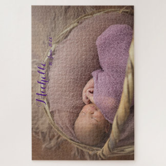 Baby Newborn Persoonlijke aangepaste foto Legpuzzel