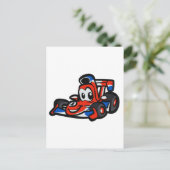 Baby Nice cartoon - Kies achtergrondkleur Briefkaart (Staand voorkant)