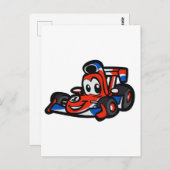 Baby Nice cartoon - Kies achtergrondkleur Briefkaart (Voorkant / Achterkant)