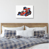 Baby Nice cartoon - Kies achtergrondkleur Canvas Afdruk (Insitu (Slaapkamer))