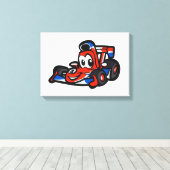 Baby Nice cartoon - Kies achtergrondkleur Canvas Afdruk (Insitu (Houten vloer))