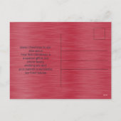 Baby Niece's First Christmas Holiday Postcard Feestdagenkaart (Achterkant)