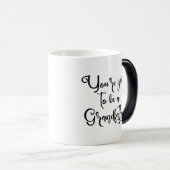 Baby nieuwe grootvader papa verborgen bericht verr magische mok (Voorkant rechts)