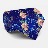 baby-nieuwjaar-cartoon stropdas (Opgerold)