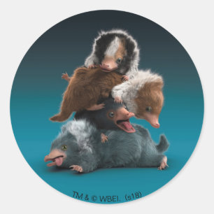 Baby NIFFLER™-pool Ronde Sticker