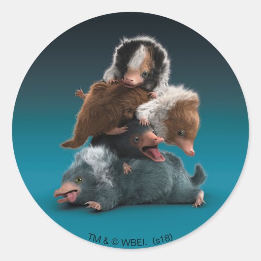 Baby NIFFLER™-pool Ronde Sticker (Voorkant)