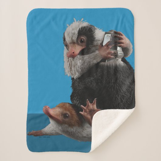 Baby Nifflers Find A Prize Sherpa Deken (Voorkant)