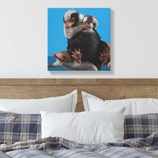 Baby Nifflers zoeken prijs Canvas Afdruk (Insitu (Slaapkamer))