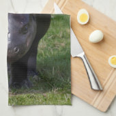 Baby Nijlpaard Keukenhanddoek (Quarter Fold)