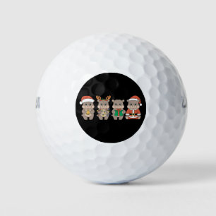 Baby Nijlpaard Moo Deng Kerstmis Golfballen
