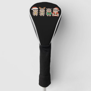 Baby Nijlpaard Moo Deng Kerstmis Golfheadcover