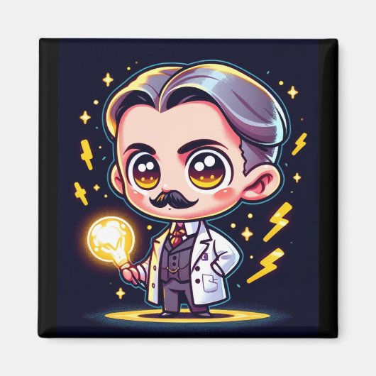 Baby Nikola Tesla Magneet (Voorkant)