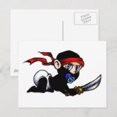 Baby Ninja Baby Ninjutsu Briefkaart (Voorkant / Achterkant)