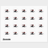 Baby Ninja Baby Ninjutsu Ronde Sticker (Vel)