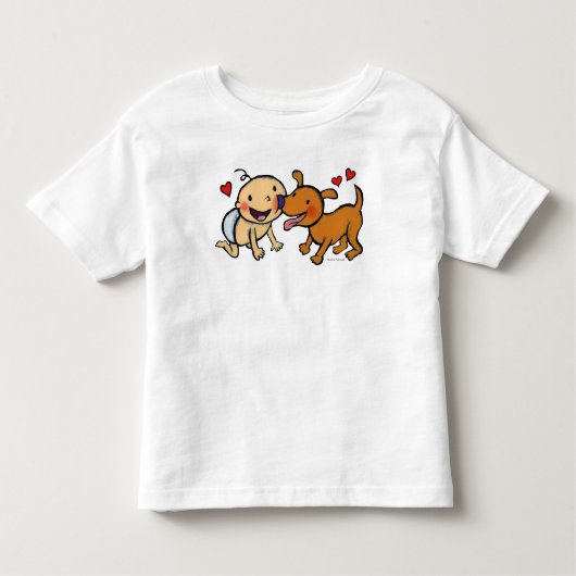 Baby Nose Kisses van de Dog Kinder Shirts (Voorkant)