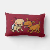 Baby Nose Kisses van de Dog Kussen (Achterkant)