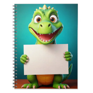 Baby notitieboek - Put jouw naam - Baby Dinosaurus