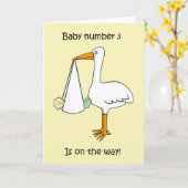 Baby nummer 3 is onderweg kaart (Gele Bloem)