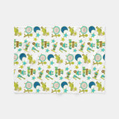 Baby Nursery Rhyme Hey Diddle Diddle Fleece Deken (Voorkant (Horizontaal))