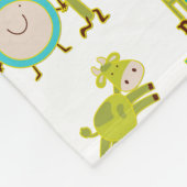 Baby Nursery Rhyme Hey Diddle Diddle Fleece Deken (Hoek)