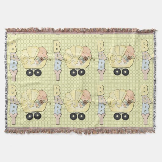 Baby Nursery Wieg Throw Blanket Deken (Voorkant)