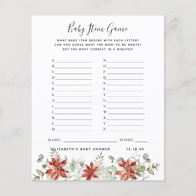 Baby-objectgame | BABY SHOWER (Voorkant)