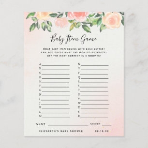 Baby-objectgame   BABY SHOWER