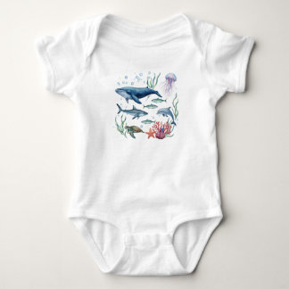 Baby Oceaan Dieren, Zomer Zeeleven Baby Romper