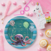 Baby Octopus Papieren Bord (Feest)