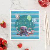 Baby Octopus Papieren Servetten (Insitu)