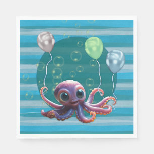 Baby Octopus Papieren Servetten
