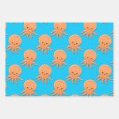 Baby Octopus Patroon Inpakpapier Vel (Voorkant 2)