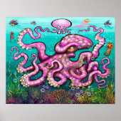 Baby Octopus Poster (Voorkant)