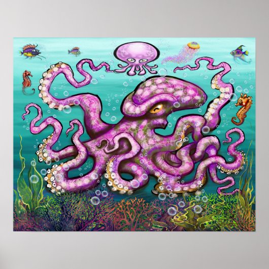 Baby Octopus Poster (Voorkant)