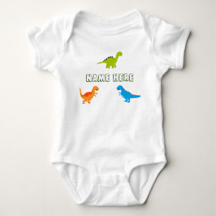 Baby odysuit met dinosaurussen aan persoonlijke vo romper
