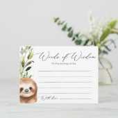 Baby Oerwoud Dieren Advies Kaart (Staand voorkant)