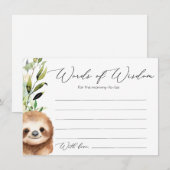 Baby Oerwoud Dieren Advies Kaart (Voorkant / Achterkant)