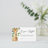 Baby Oerwoud Dieren Luier Raffle Kaart (Staand voorkant)