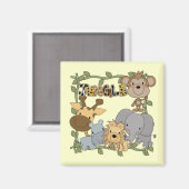 Baby Oerwoud Dieren Tshirts en geschenken Magneet (Voorkant / Achterkant)