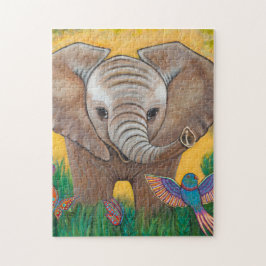 Baby Oerwoud Elephant Legpuzzel