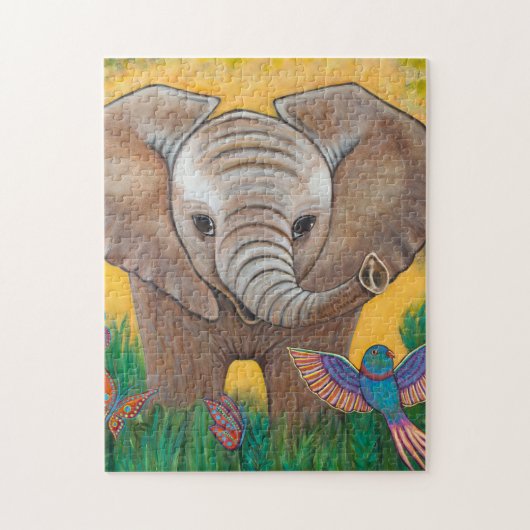 Baby Oerwoud Elephant Legpuzzel (Verticaal)