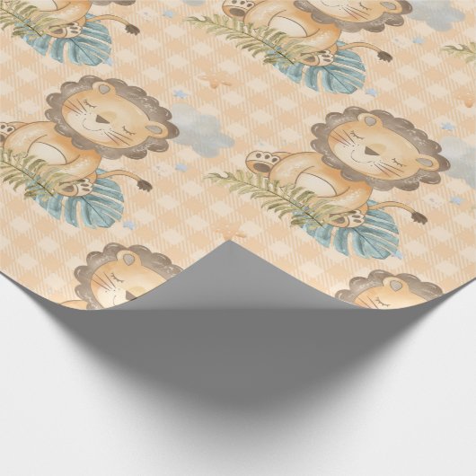 Baby Oerwoud Lion Cadeaupapier (Hoek)