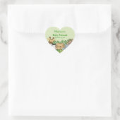 Baby Oerwoud Safari Baby shower Hart Sticker (Tas)