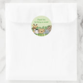 Baby Oerwoud Safari Dank u Baby shower Sticker (Tas)