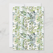 Baby Oerwouden Baby shower Kaart (Achterkant)