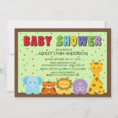 Baby Oerwouden Baby shower Kaart (Voorkant)