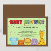 Baby Oerwouden Baby shower Kaart (Voorkant / Achterkant)
